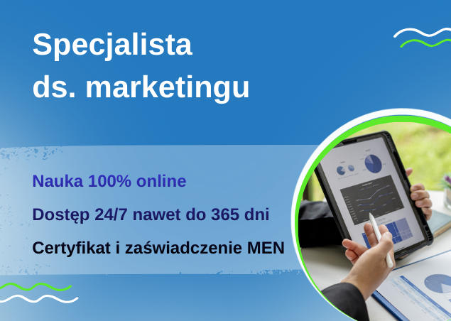 Specjalista ds. marketingu – kurs online z certyfikatem